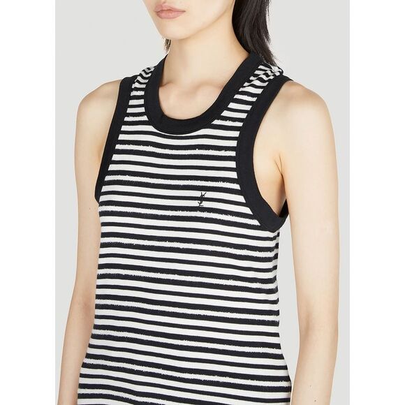 Saint Laurent Women Striped Tank Top - Picture 5 of 5